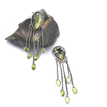 Load image into Gallery viewer, E925 sterling silver earrings with gemstones, made in India with sustainable packaging
