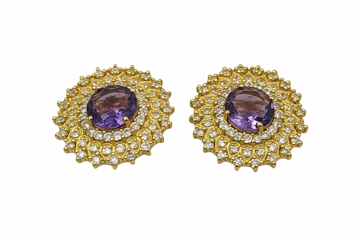 Stellar Amethyst Earrings