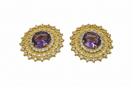 Stellar Amethyst Earrings