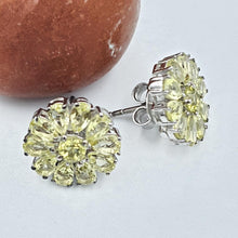 Load image into Gallery viewer, 925 sterling silver earrings with gemstones, made in India with sustainable packaging
