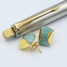 Load image into Gallery viewer, 925 sterling silver earrings with gemstones, made in India with sustainable packaging
