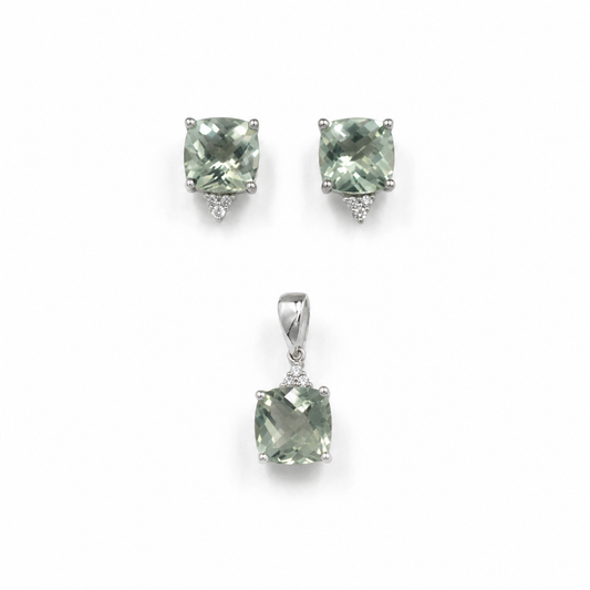 Green Amethyst Parure