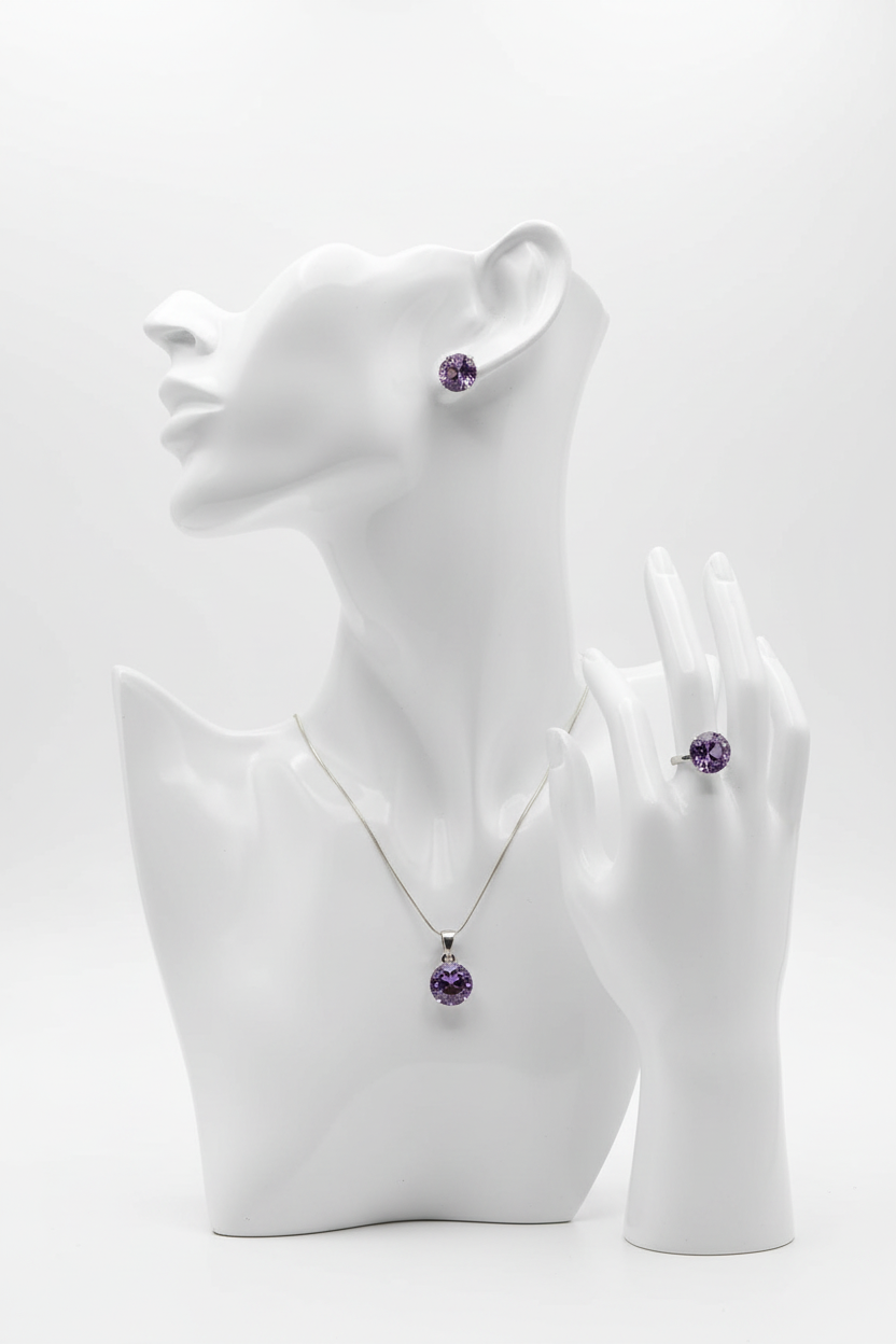 Floral Amethyst Parure