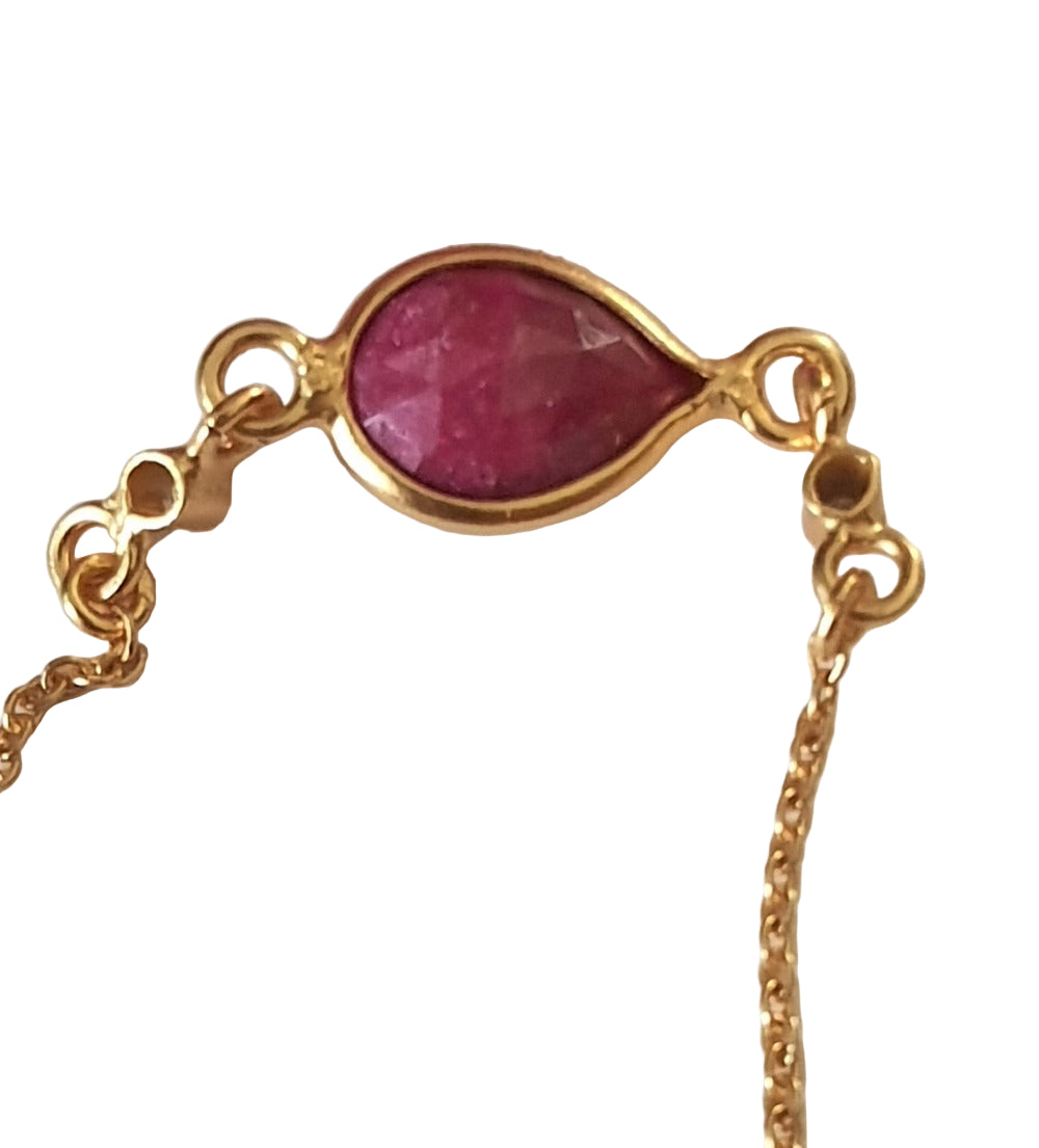 Ruby Charm Bracelet