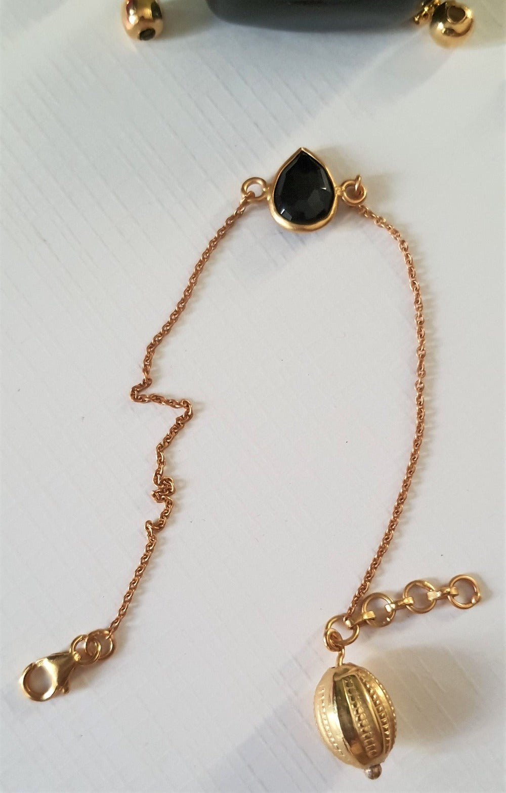 Black Charm Bracelet