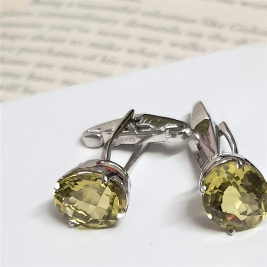 Olive Topaz Cufflinks