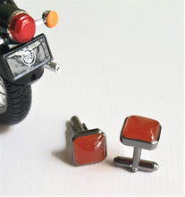 Load image into Gallery viewer, Carnelian Cufflinks
