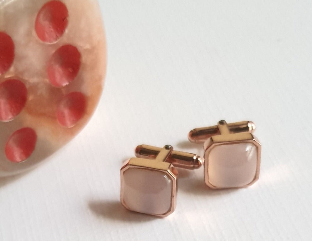 Rose Tinted Cufflinks