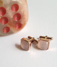 Load image into Gallery viewer, Rose Tinted Cufflinks

