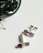 Load image into Gallery viewer, Amethyst Cufflinks
