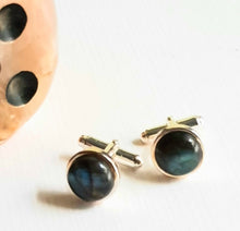 Load image into Gallery viewer, Labradorite Cufflinks
